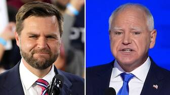 Republican JD Vance and Democrat Tim Walz will face off in a vice presidential debate on Tuesday. AP 