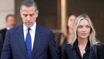 Hunter Biden leaves federal court with his wife Melissa Cohen Biden after pleading guilty in his felony federal tax case, September 5, 2024, in Los Angeles.  AP