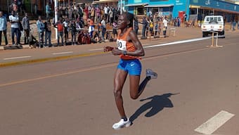 Ugandan runner Rebecca Cheptegei, who was set on fire by her ex-partner in Kenya, has died. File Photo/AP