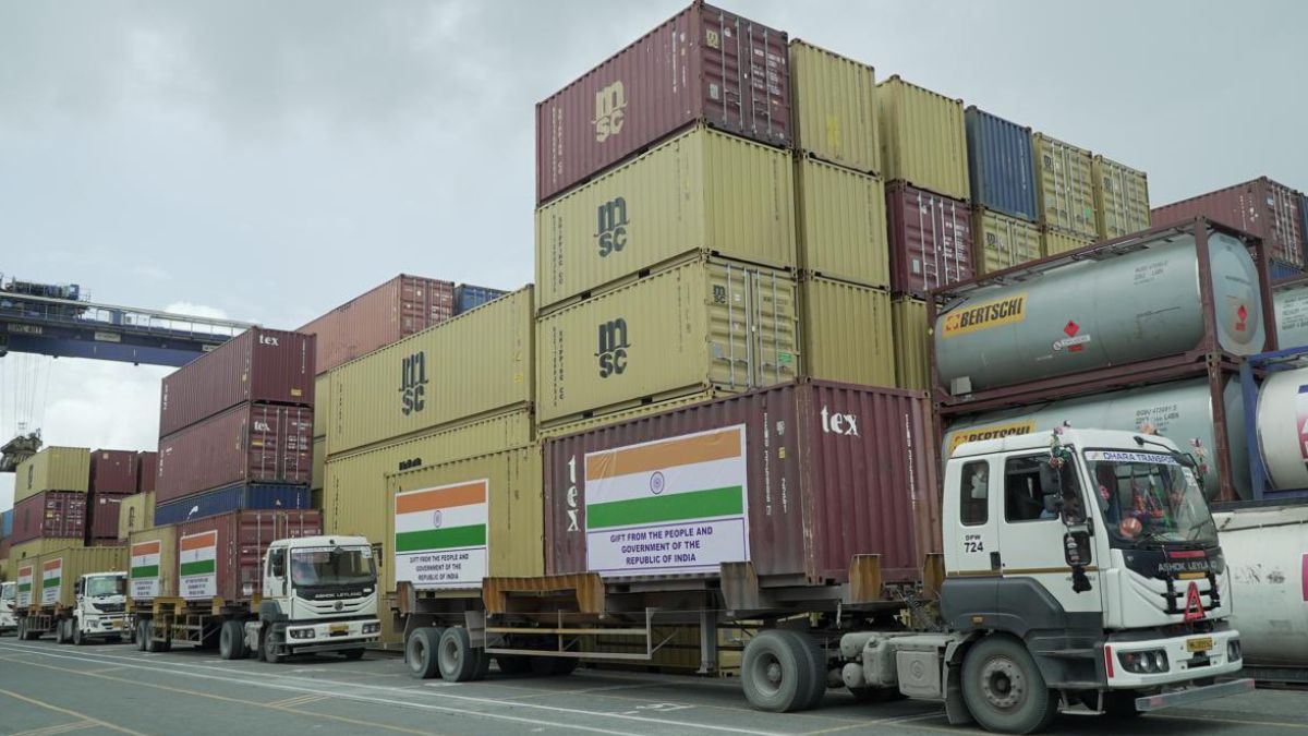 A consignment of 1000MT rice while in transport to drought-hit Malawi. Source: MEA A consignment of 1000MT rice while in transport to drought-hit Malawi. Source: MEA