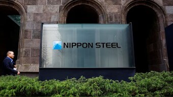 Nippon Steel logo is displayed at the company's headquarters in Tokyo, Japan April 1, 2024. REUTERS/File Photo