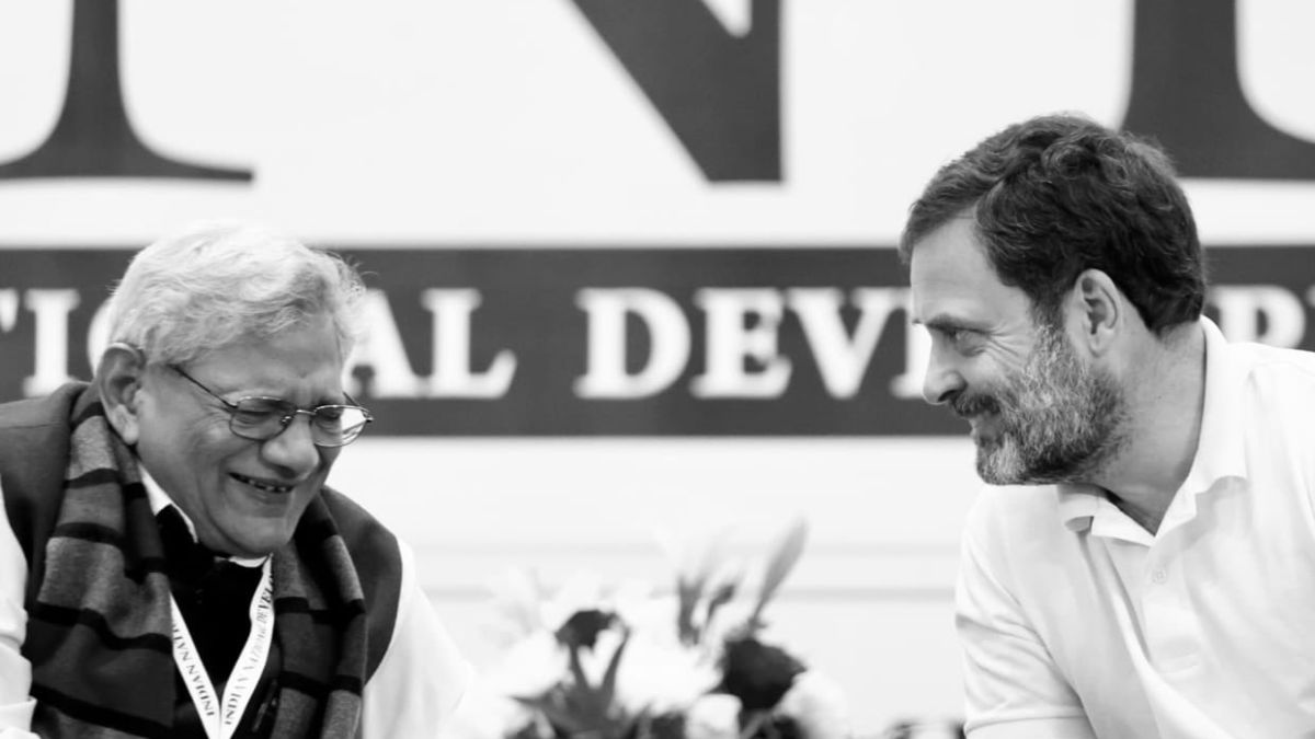 Rahul Gandhi paid tributes to his 'friend' Sitaram Yechury. X/@RahulGandhi Rahul Gandhi paid tributes to his 'friend' Sitaram Yechury. X/@RahulGandhi