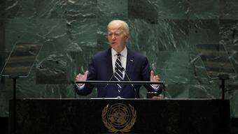 U.S. President Joe Biden addresses the 79th United Nations General Assembly in New York, U.S., September 24, 2024. REUTERS