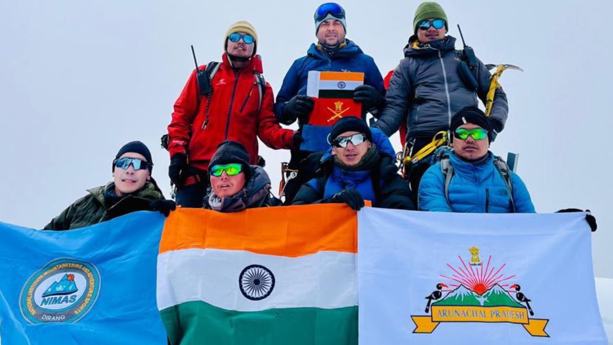 A team of Indian mountaineers scaled and named a previously unnamed peak in Arunachal Pradesh. X/@PemaKhanduBJP A team of Indian mountaineers scaled and named a previously unnamed peak in Arunachal Pradesh. X/@PemaKhanduBJP