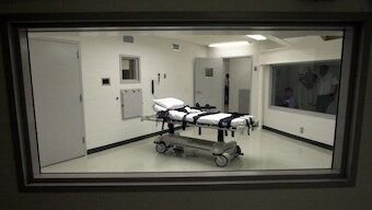 A lethal injection chamber as seen at Holman Correctional Facility in Atmore, Alabama. The US will see five executions in one week in years. AP