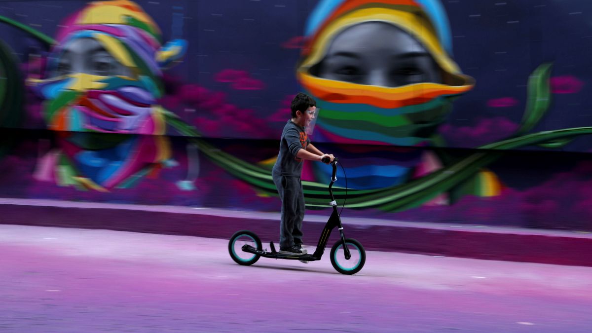 A child rides his scooter in front of a graffiti as the coronavirus disease (COVID-19) outbreak continues. A new COVID variant known as XEC has begun spreading across the world, causing fear of a new surge. Representational image/Reuters A child rides his scooter in front of a graffiti as the coronavirus disease (COVID-19) outbreak continues. A new COVID variant known as XEC has begun spreading across the world, causing fear of a new surge. Representational image/Reuters