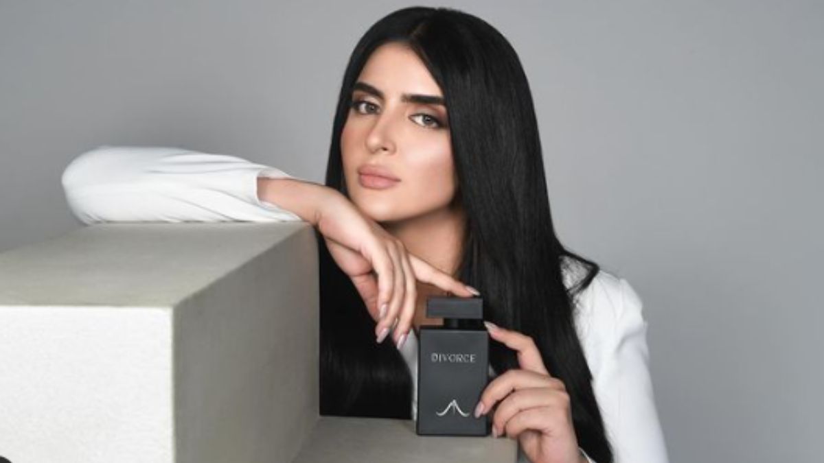 The 30-year-old member of Dubai's royal family recently made waves on Instagram by unveiling a teaser for her latest perfume 'Divorce'. Image courtesy: Instagram/ @mahram1.official The 30-year-old member of Dubai's royal family recently made waves on Instagram by unveiling a teaser for her latest perfume 'Divorce'. Image courtesy: Instagram/ @mahram1.official