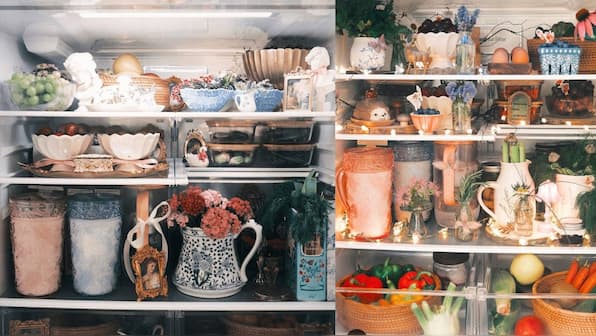Why are people putting flowers and antiques in their fridges? It's called fridgescaping