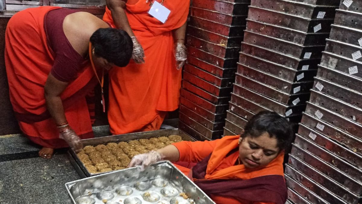 A row has broken out over the alleged use of substandard ingredients and animal fat in the preparation of the world renowned Tirupati laddu. Image Courtesy: X A row has broken out over the alleged use of substandard ingredients and animal fat in the preparation of the world renowned Tirupati laddu. Image Courtesy: X