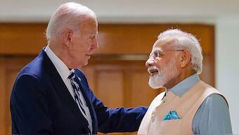 PM Modi will meet President Biden later today. PTI file