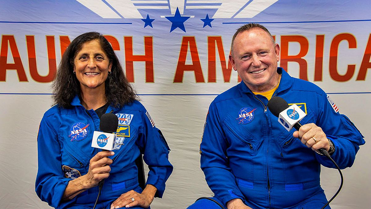 Indian-origin astronaut Sunita Williams (left) and Butch Wilmore (right) at the International Space Station. PTI Indian-origin astronaut Sunita Williams (left) and Butch Wilmore (right) at the International Space Station. PTI
