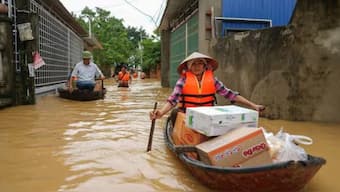 Tearing through Vietnam over the weekend with winds reaching up to 92 mph, the storm caused widespread devastation, particularly in the capital, Hanoi, where flash floods and landslides struck hard. AFP