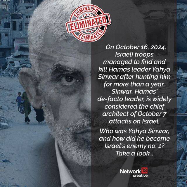 In Graphics Who was Yahya Sinwar? And how did he Israel’s enemy