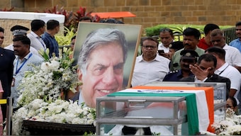 People pay their respects to the former chairman of Tata Group Ratan Tata, in Mumbai, India, October 10, 2024. Reuters