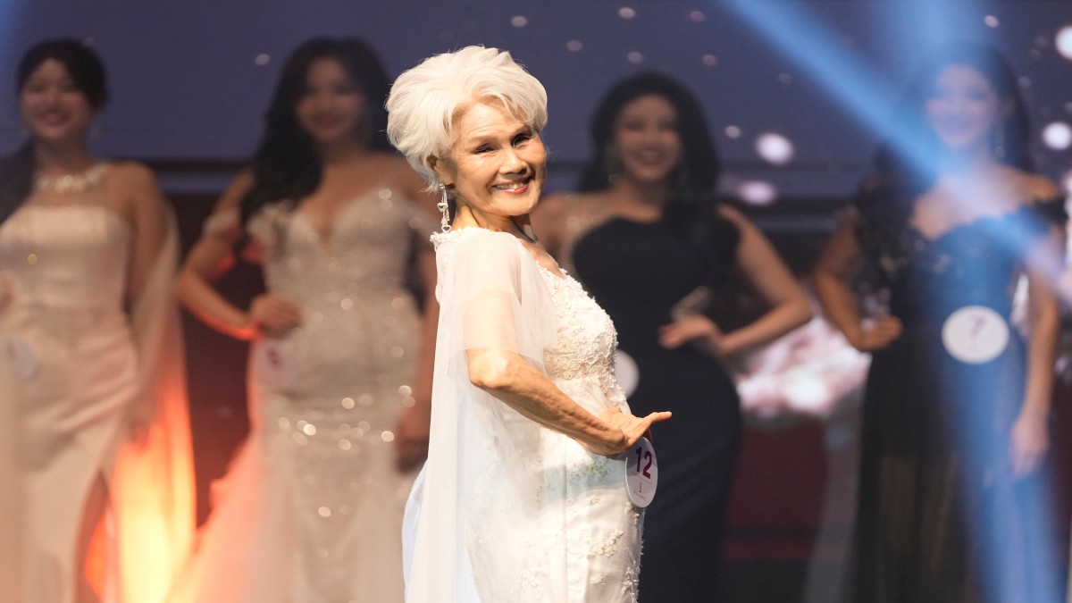 South Korean Choi Soon-hwa, 81-year-old, competes during the 2024 Miss Universe Korea in Seoul, South Korea, Monday, September 30, 2024. AP South Korean Choi Soon-hwa, 81-year-old, competes during the 2024 Miss Universe Korea in Seoul, South Korea, Monday, September 30, 2024. AP