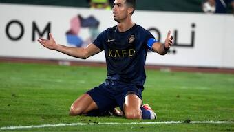 Cristiano Ronaldo had also missed Al Nassr's Champions League opener in September. AP 