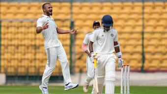 Both Akash Deep and Abhimanyu Easwaran have been picked in India's Test squad for Australia tour. Image: PTI