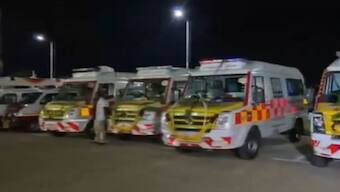 More than 20 Ambulances and fire tenders were rushed to the Trichy airport as a precautionary measure. ANI