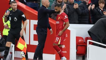 Letting go of Mohamed Salah after the current season would mean it's a huge setback for Liverpool and Arne Slot. Reuters 