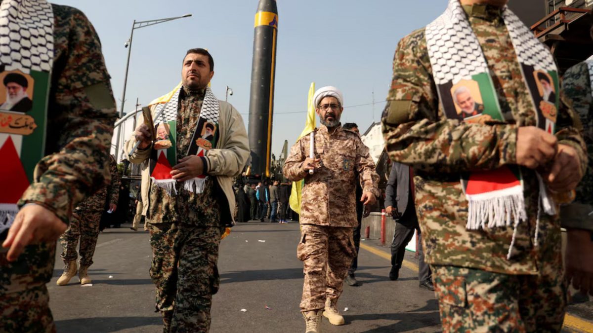 A cleric member of Basij paramilitary forces attends a rally in support of Palestinians, in Tehran, Iran. Source: FILE / West Asia News Agency / REUTERS. A cleric member of Basij paramilitary forces attends a rally in support of Palestinians, in Tehran, Iran. Source: FILE / West Asia News Agency / REUTERS.