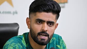 Babar Azam has resigned as the skipper of Pakistan's white-ball team. AP 