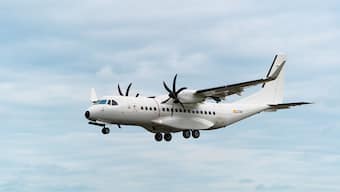 A C295 at the FIA Airshow 2024. Image courtesy Airbus SAS 2024