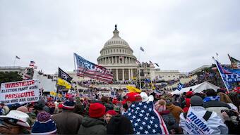 People attack the U.S. Capitol in Washington, on Jan. 6, 2021. File image/ AP