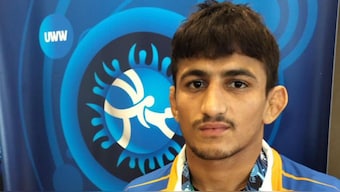 Chirag Chikkara became only the third Indian wrestler to win gold at the U-23 World Championships. Image credit: X/@IndianOilcl