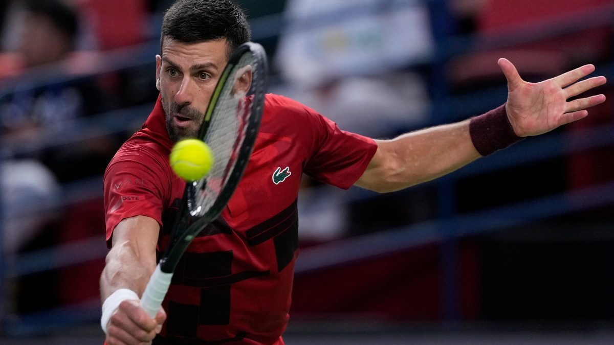 Novak Djokovic suffered a straight-sets defeat to Jannik Sinner in the Shanghai Masters final on Sunday. AP Novak Djokovic suffered a straight-sets defeat to Jannik Sinner in the Shanghai Masters final on Sunday. AP
