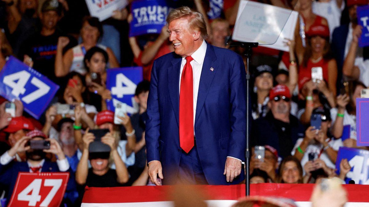 Trump is expected to give a speech at Mar-a-Lago before heading to Pennsylvania for a rally in the swing state. Reuters Trump is expected to give a speech at Mar-a-Lago before heading to Pennsylvania for a rally in the swing state. Reuters