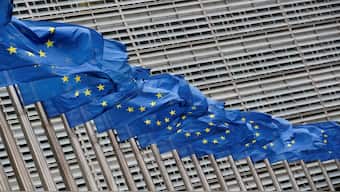 European Union flags flutter outside the EU Commission headquarters in Brussels, Belgium. Reuters File