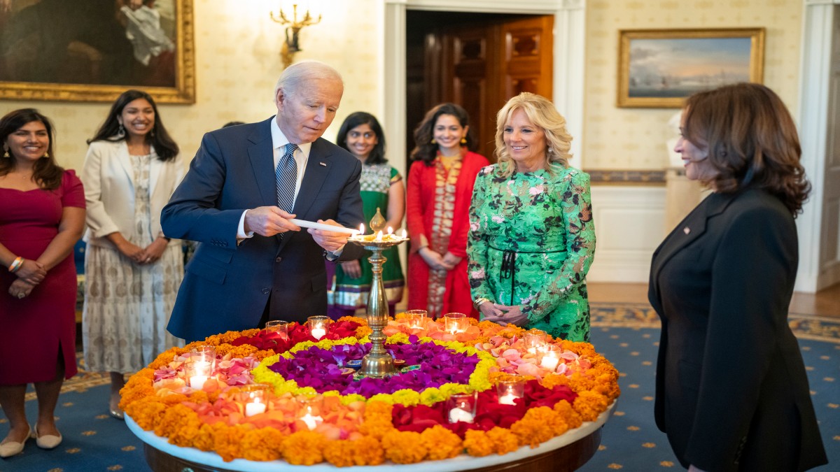 President Biden conveyed Diwali greetings to the public, emphasising the festival’s significance and noting that it is proudly celebrated at the White House today. Image Courtesy: @POTUS/X President Biden conveyed Diwali greetings to the public, emphasising the festival’s significance and noting that it is proudly celebrated at the White House today. Image Courtesy: @POTUS/X