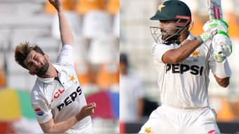 Shaheen Afridi and Babar Azam are among the notable absentees from Pakistan squad for the second and third Tests against England. AP 