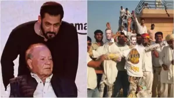 Salman Khan and Salim Khan’s effigies burnt by Bishnoi community as veteran writer denies actor’s involvement in the Blackbuck case