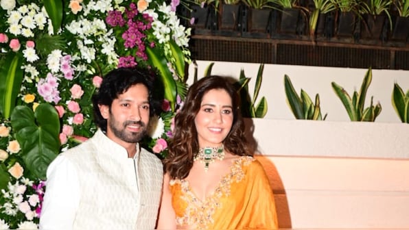 The Sabarmati Report cast Vikrant Massey, Raashii Khanna, and Ridhi Dogra were spotted at Ektaa R Kapoor's pre Diwali celebration bash