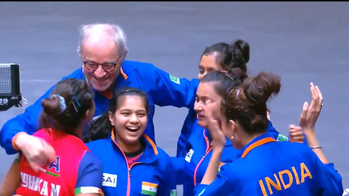 India women's table tennis team win the first-ever medal at the Asian Championships. Image: Asian Table Tennis Championships
India women's table tennis team win the first-ever medal at the Asian Championships. Image: Asian Table Tennis Championships