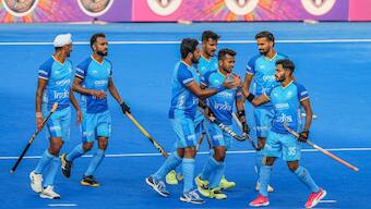 After losing the first match vs Germany, Indian hockey team won 5-3 in the second game. Image: PTI