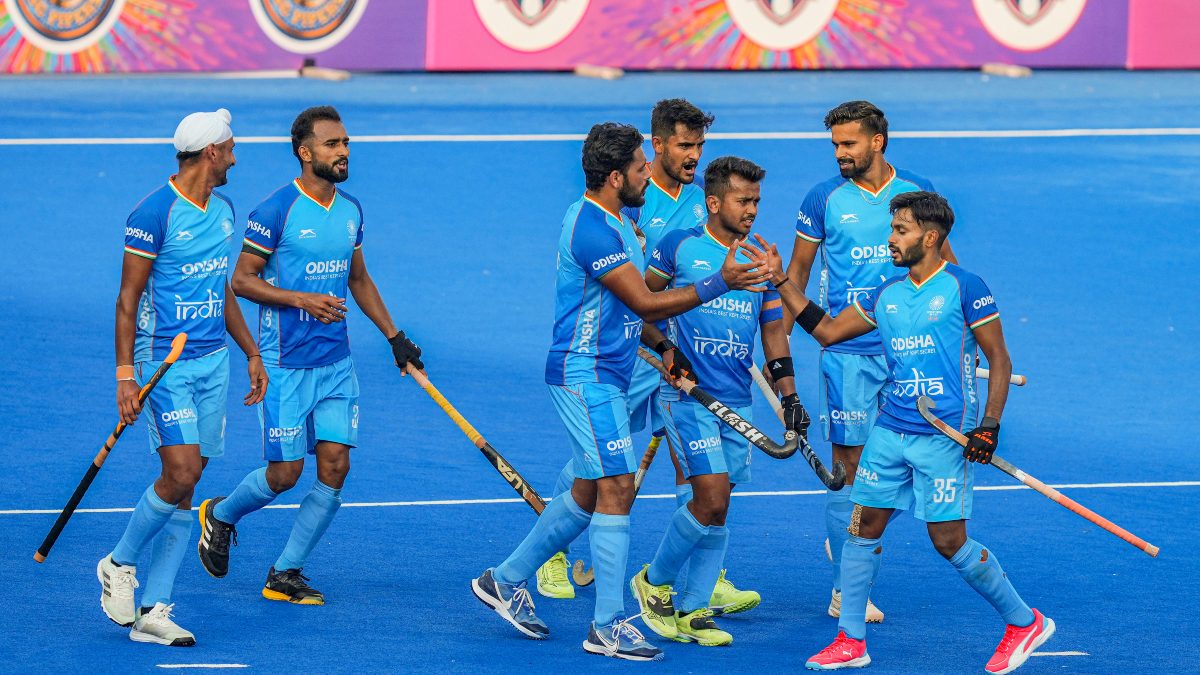 After losing the first match vs Germany, Indian hockey team won 5-3 in the second game. Image: PTI After losing the first match vs Germany, Indian hockey team won 5-3 in the second game. Image: PTI