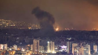 Smoke billows over Beirut southern suburbs after a strike, amid the ongoing hostilities between Hezbollah and Israeli forces, as seen from Sin El Fil, Lebanon October 7, 2024. Source: REUTERS.