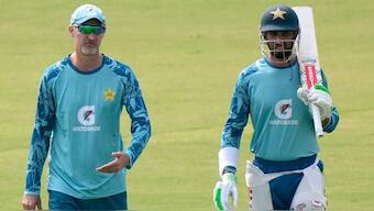 Jason Gillespie is having tough time as Pakistan Test team coach despite joining only in April. Image: AP
