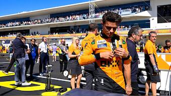 Lando Norris was handed five-second penalty at US Grand Prix after stewards felt he gained an advantage by running off the track when he swept outside Verstappen on lap 53 or the 56-lap race. Reuters
