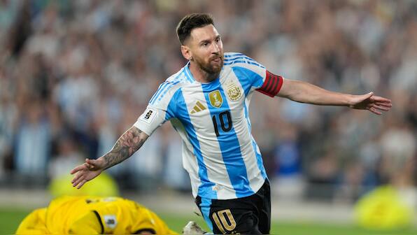 Lionel Messi equals Cristiano Ronaldo's record with hat-trick as Argentina thrash Bolivia in World Cup Qualifiers