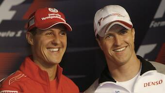 Michael and Ralf Schumacher had become the first siblings to win races in Formula 1. Reuters