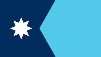 Minnesota's flag features an eight-point star. Image courtesy: Wikimedia Commons