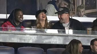 Taylor Swift and Travis Kelce attend Game 1 of ALCS at Yankee Stadium