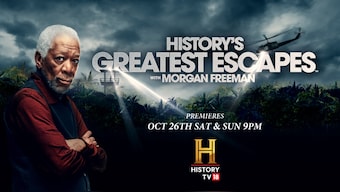 Morgan Freeman brings true stories of daring escapes to life in the new season of ‘History’s Greatest Escapes’ on HistoryTV18