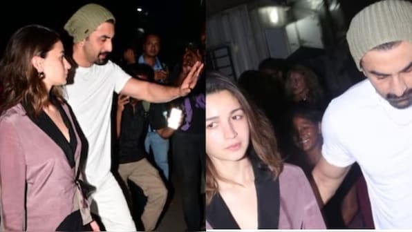 Ranbir Kapoor gets angry after paparazzi mob him, pulls man away from his  car after party with Alia Bhatt & family – Firstpost