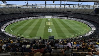 General view of the Optus Stadium in Perth that will host the opening Test of the 2024-25 Border-Gavaskar Trophy. AFP