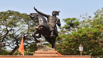 A statue of Chhatrapati Shivaji Maharaj, in Mumbai. PTI