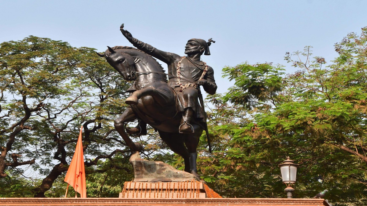 A statue of Chhatrapati Shivaji Maharaj, in Mumbai. PTI A statue of Chhatrapati Shivaji Maharaj, in Mumbai. PTI
